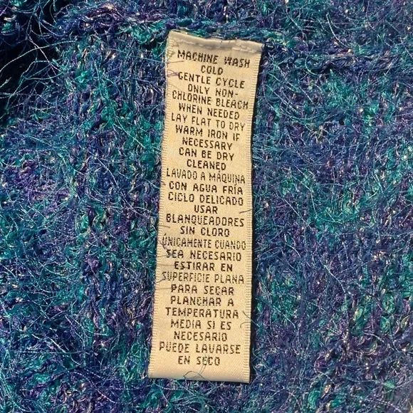 Fuzzy Cozy Multi-Colored Sweater - Picture 8 of 12